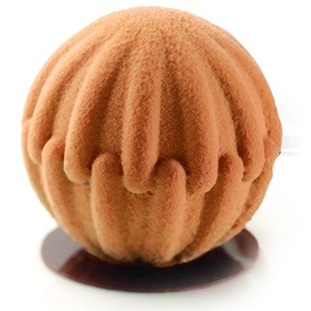 avoni 55mm Two Part Fluted Sphere Professional Silicon Mould